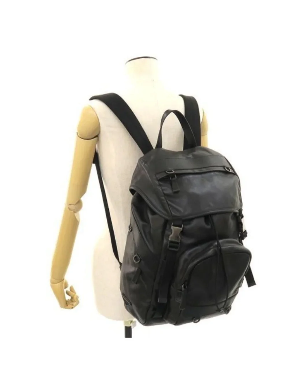 Prada Leather Backpack Black